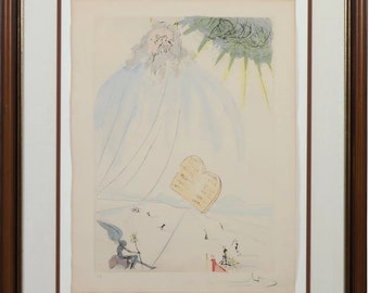 Salvador Dali 1904-1989 MOSES Penciled EA ,Etching, Hand Signed in Pencil