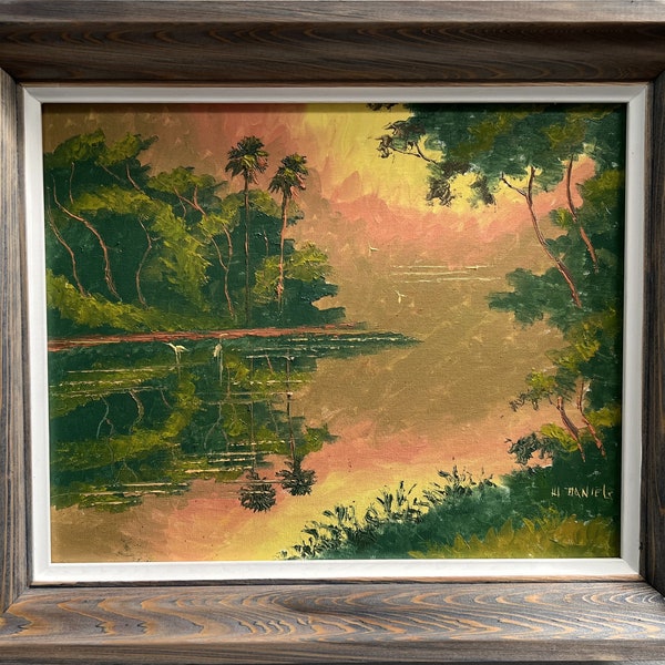 Willie Daniels "River Sunset" FLORIDA HIGHWAYMEN Painting