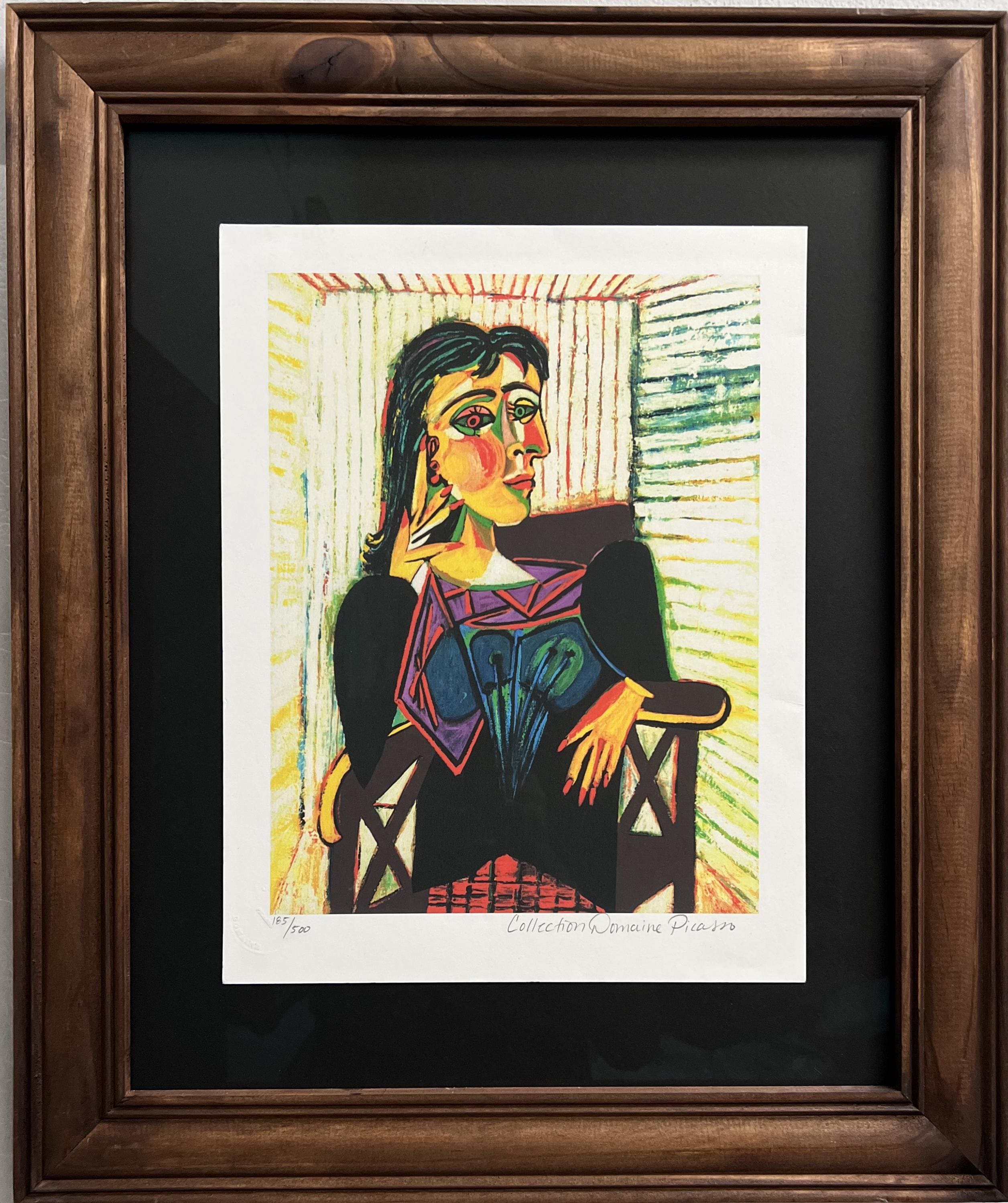 パブロ・ピカソ「帽子をかぶった女性」リノカット :: 絵画買取・販売