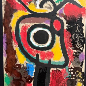 Joan Miro (1893-1983) "Personnage et oiseau"1965 Edition 1275 printed by Jacomet image 3