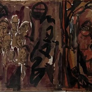 Marguerite Merriam Diddel (1896 - 1970) Estadounidense, Atribuida a, Abstracta Mixta