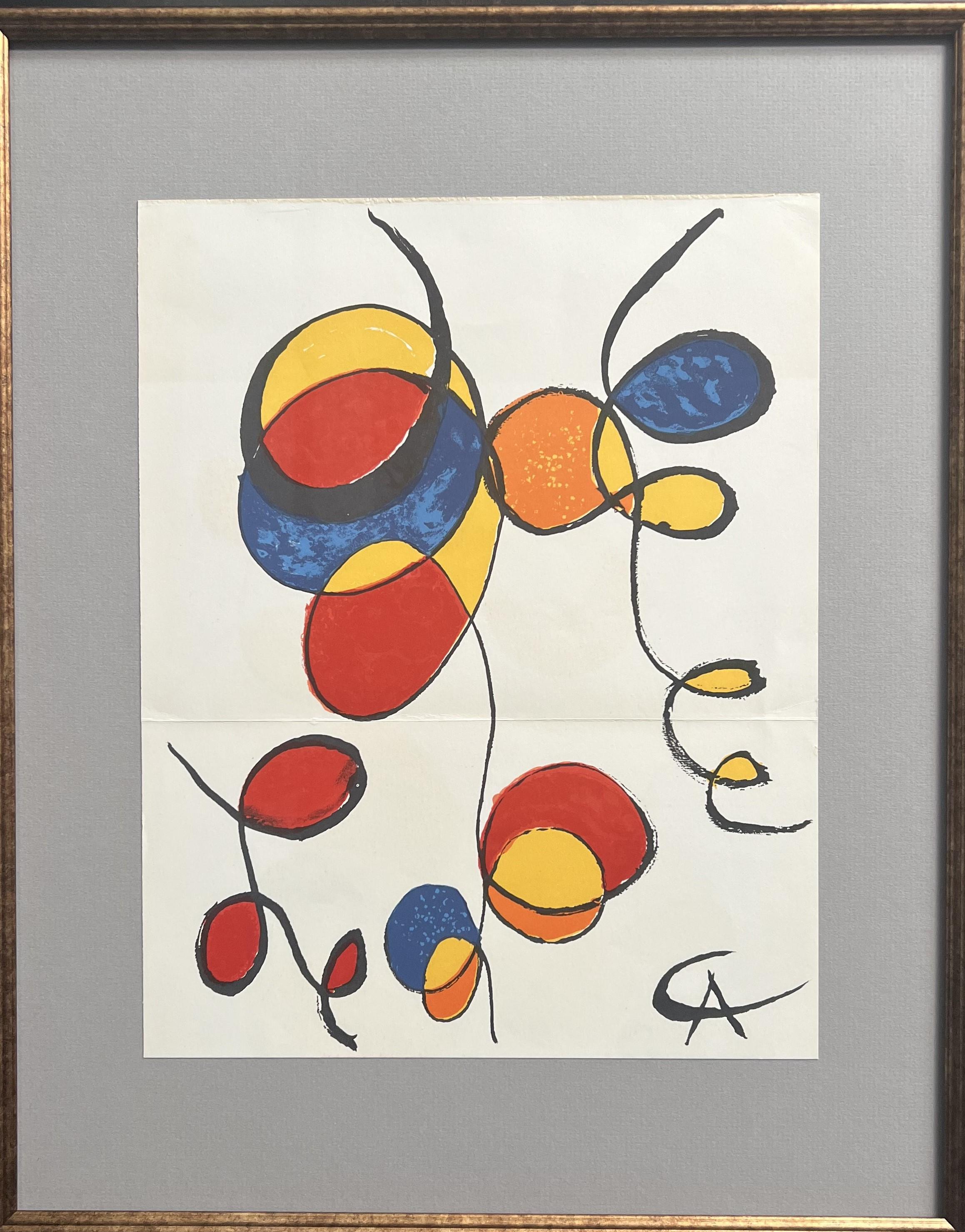 ALEXANDER CALDER Rare an Original Lithograph 1970 Printed by