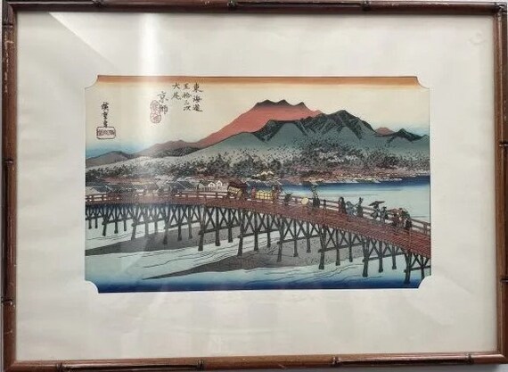 爆買いしたくなる ANDO HIROSHIEG Original (1797-1858)  Print Woodblock 文学・小説