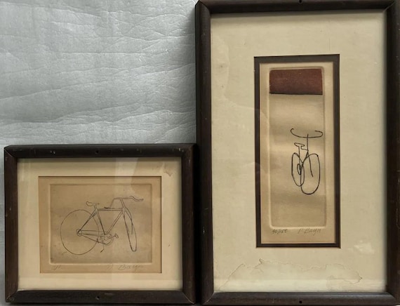 Peter Barger, (2) Framed Signed Artist Proof A.P. Bicycles (1) 16