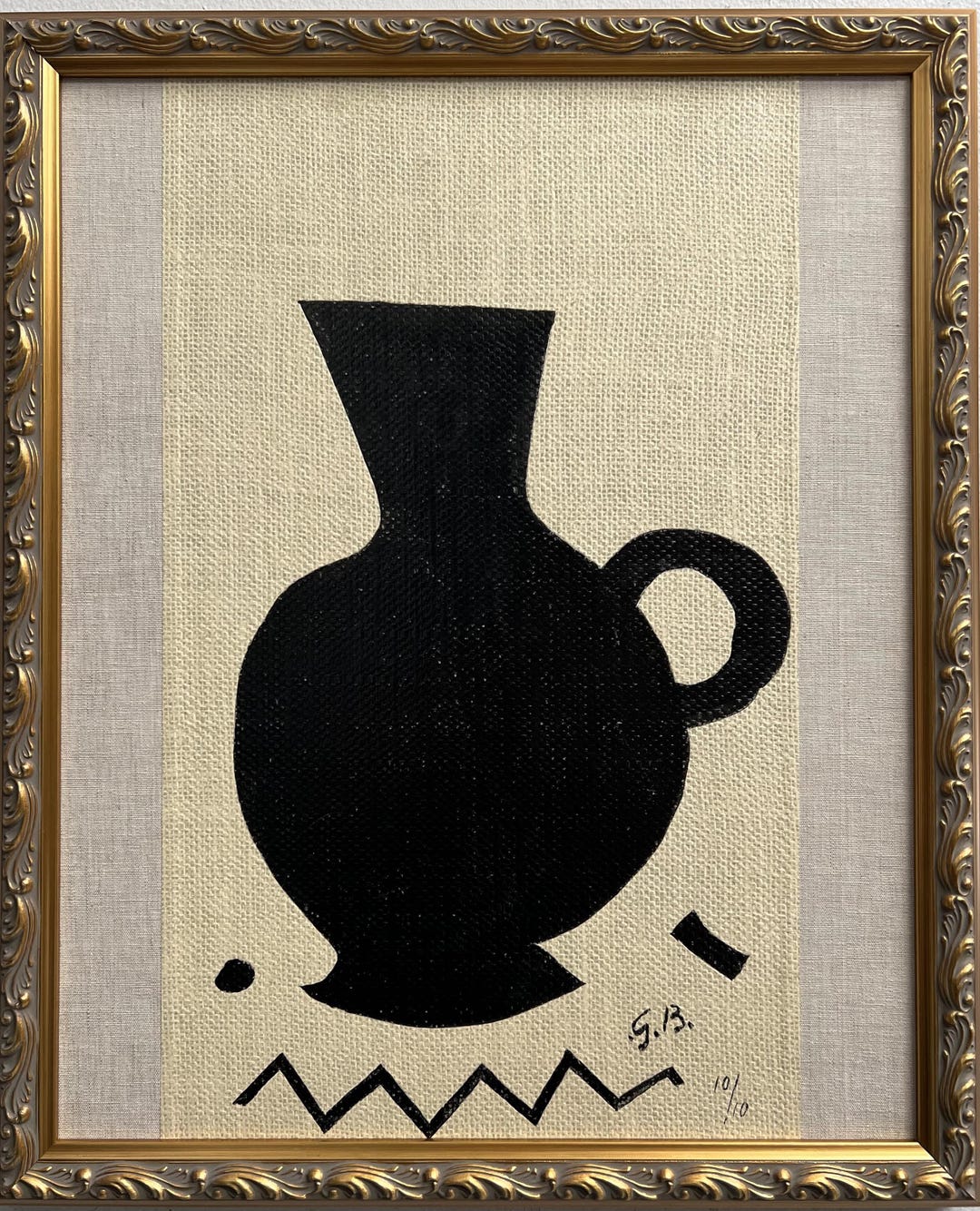 George Braque Ink Georges Braque 1882 1963 Indian Ink/ Fabric Hand Signed and Numbered - Etsy