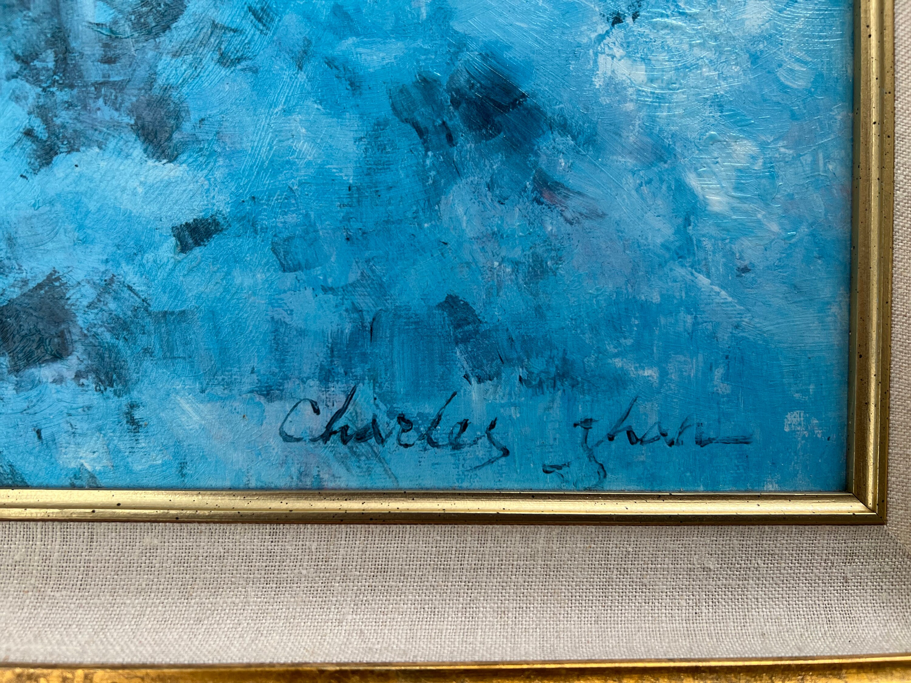 男の子向けプレゼント集結 Charles Zhan Original Large Oil Painting on Canvas Signed 絵画