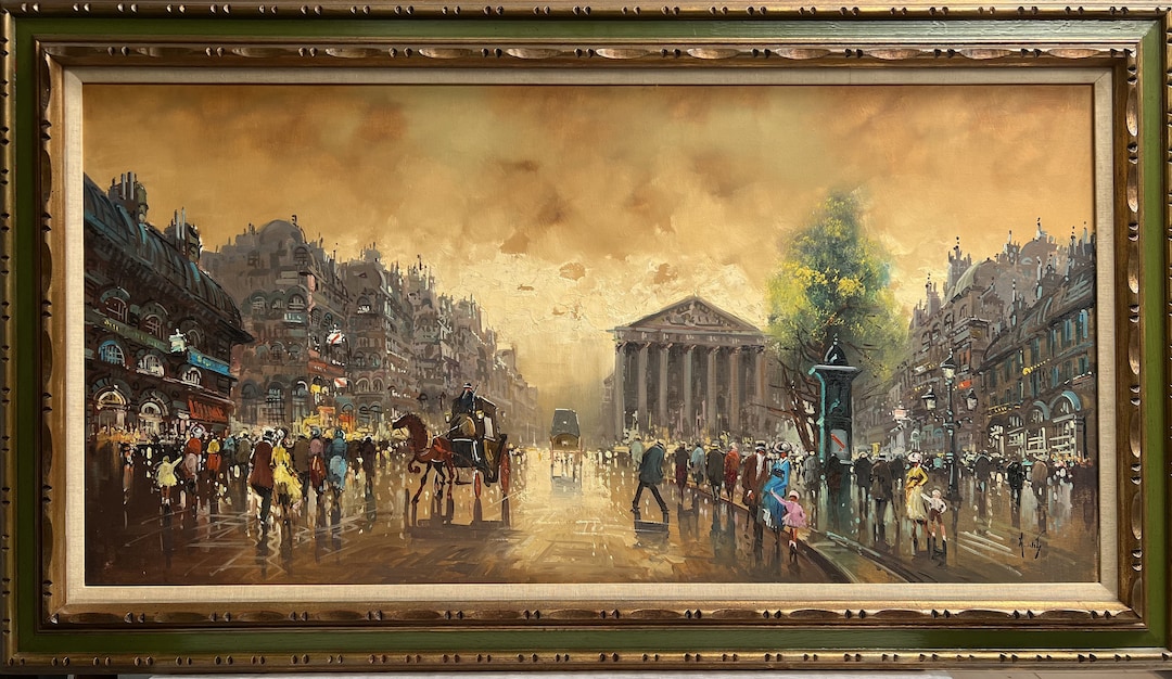 Antonio Devity (1901 - 1993) Large Stunning Work, Oil on Canvas Signed ...