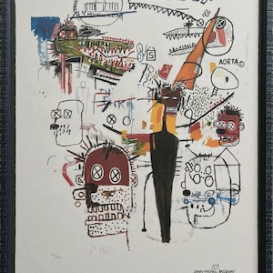 Jean-Michel Basquiat (1960-1988) Beautifully Framed From Portolio # 1