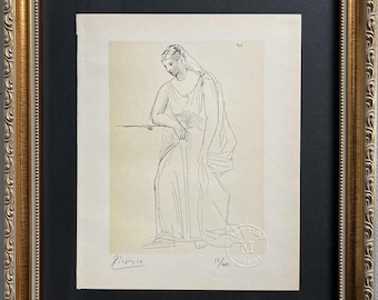 Pablo Picasso – "Picasso Dessins" (1926) | Hand-Signed & Numbered Lithograph | COA  Mourlot Seal