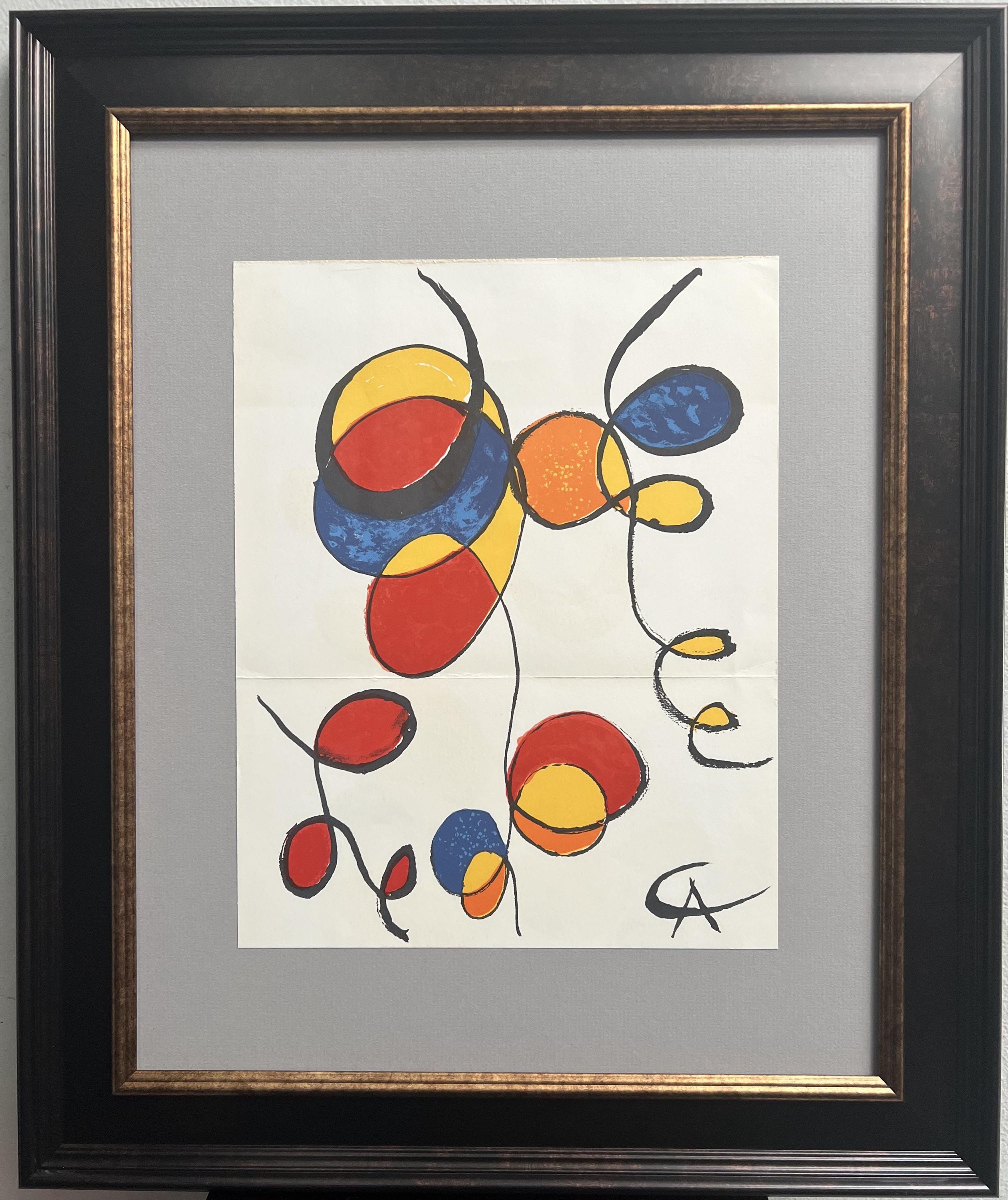 ALEXANDER CALDER Rare an Original Lithograph 1970 Printed by