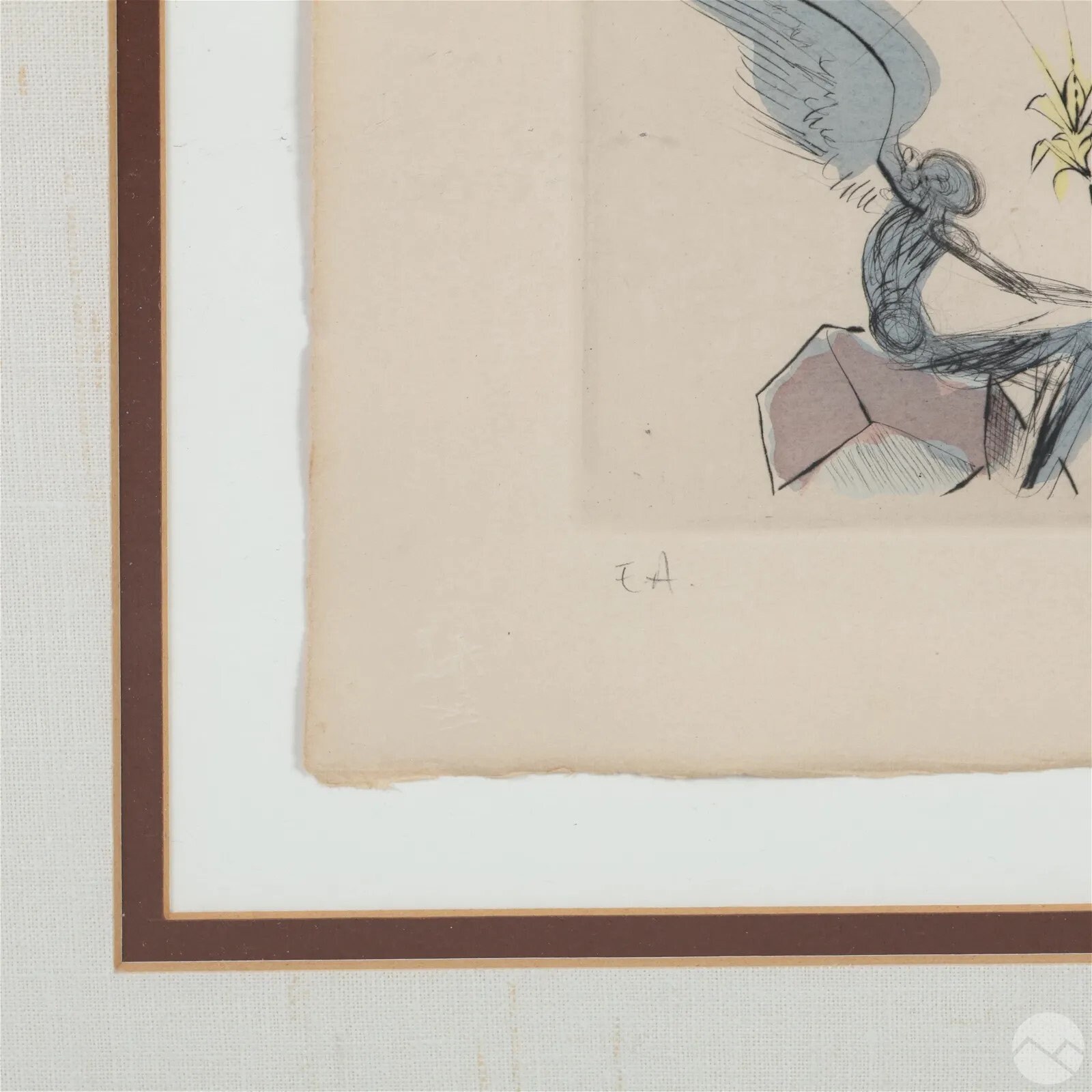 サルバドール・ダリ 1904-1989 MOSES 鉛筆画 EA、エッチング、鉛筆で