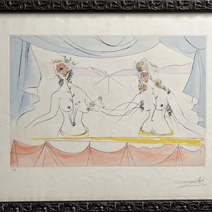 Salvator Dali "Hommage a Albreach Durer Renais Sance" E/A Etching COA Framed