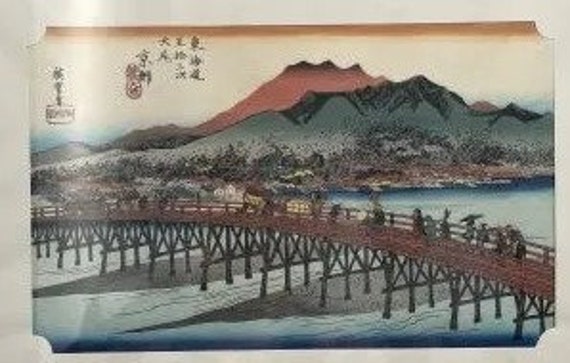 【数々のアワードを受賞】 ANDO HIROSHIEG Original (1797-1858)  Print Woodblock 文学・小説