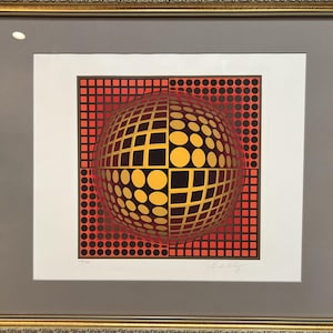 Victor Vasarely (1906-1997) Limited Edition Serigraph Hand Signed & Numbered COA