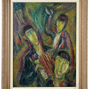 ジャン＝マリー・ソルグ、別名ジャン・ムートン（フランス、1924-2010）抽象油絵
