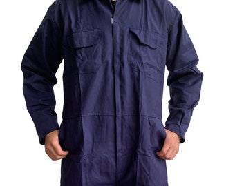 Mens Navy Coveralls Boilersuit Overalls - Warehouse Garages Students workerwear Michael Myers Halloween Costume