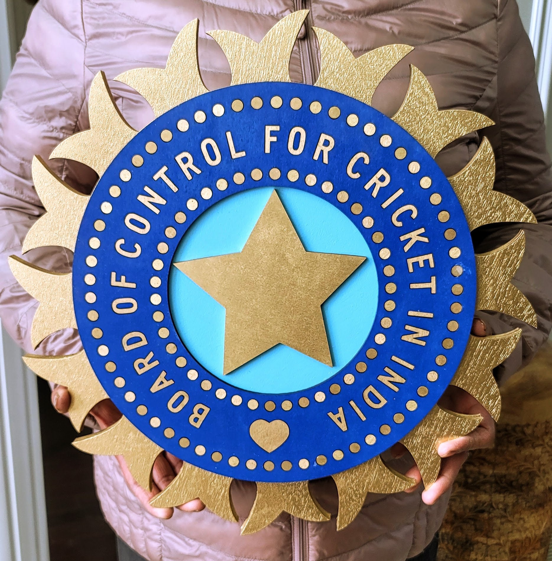 1636 BCCI Indian Cricket, Logo 3D Wooden Sign, Medallion Sports Sign for  Man Cave, Home Decoration, Sports Fan Gift - Etsy