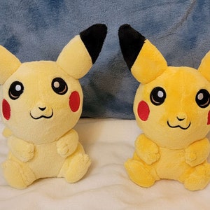 Pikachu inspired Super Soft Minky Cuddly Cute Handmade Plush