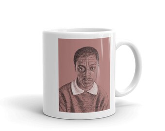 James Baldwin Mug | Author James Baldwin Mug, Writer Gift Mug, Teacher Gift, Tableware, Black Author Mug Art, James Baldwin Art, Author Gift