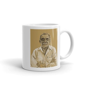 Gabriel Garcia Marquez Mug | Author Mug, Writer Gift, Teacher Gift, Tableware, Mug Print