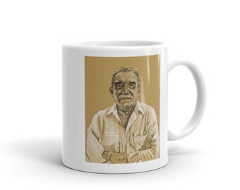 Gabriel Garcia Marquez Mug | Author Mug, Writer Gift, Teacher Gift, Tableware, Mug Print