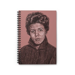 Lorraine Hansberry Spiral Notebook | Lorraine Hansberry journal, Lorraine Hansberry, author gift, teacher gift, black history notebook