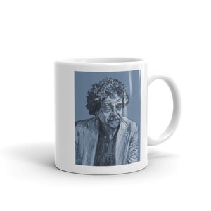 Kurt Vonnegut Jr. Mug | Author Mug, Writer Gift, Teacher Gift, Tableware, Mug Print