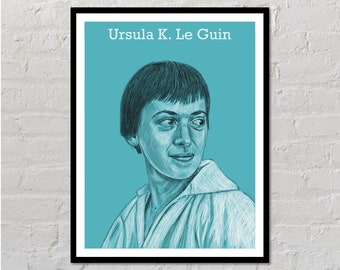 Ursula K. Le Guin Downloadable Poster | Author Gift, Literary, Classroom Poster, Teacher Gifts, Writing Poster, Writing Inspiration