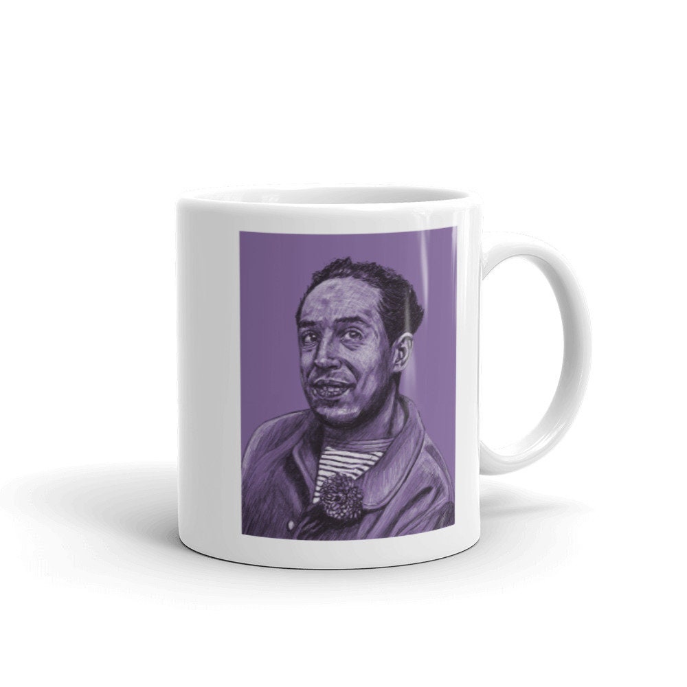 Langston Hughes Mug | Author Langston Hughes Mug, Writer Gift Mug, Teacher Gift Mug, Tableware, Black Poetry Mug, Inspirational Writing Mug