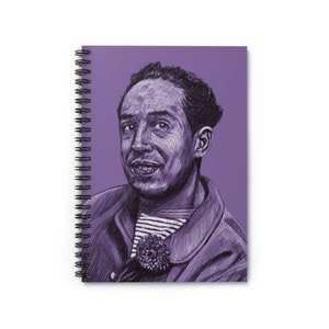 Langston Hughes Spiral Notebook | Langston Hughes journal, Langston Hughes gift, Langston Hughes author, author gift, teacher gift