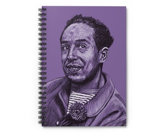 Langston Hughes Spiral Notebook | Langston Hughes journal, Langston Hughes gift, Langston Hughes author, author gift, teacher gift