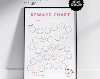 Printable Kids Reward Chart: Behavior & Chore Tracker (PDF Download)
