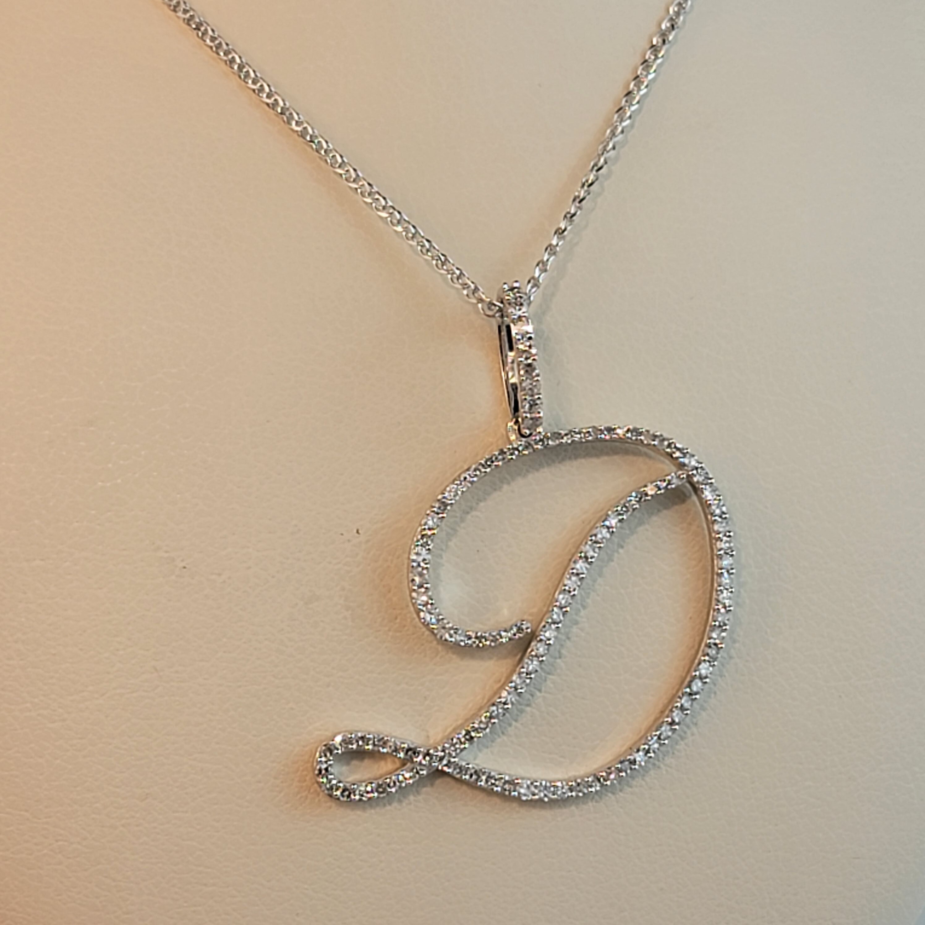 Initial Pendant Real Diamond | Etsy 