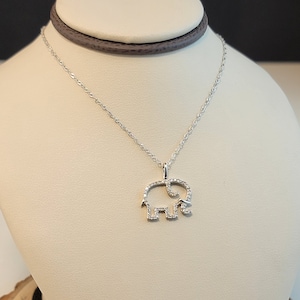 Wisiorek ze złota i diamentów Elephant, prawdziwy 10-karatowy żółty kamień naturalny, zawieszka z amuletem szczęścia, prezent urodzinowy