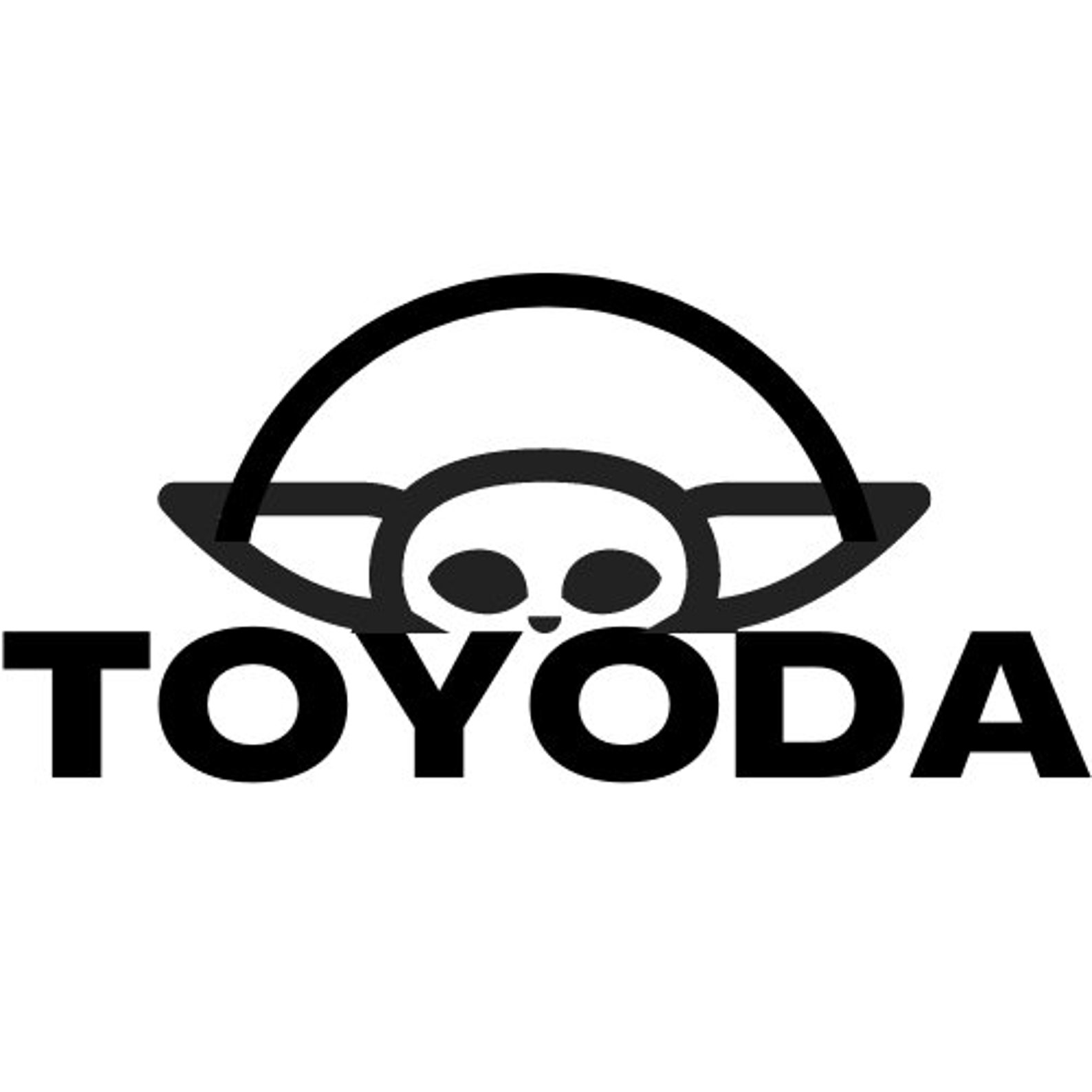 Toyota I Baby Yoda I Toyoda I 3 X 5 Vinyl Stickers Etsy
