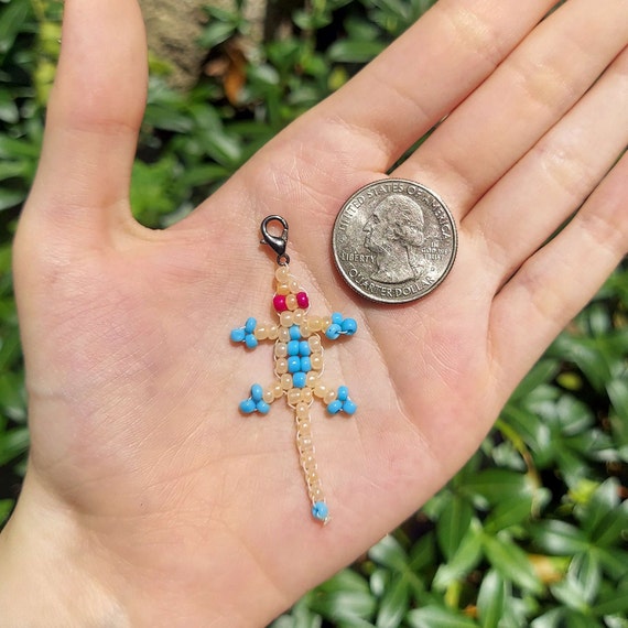 PONY BAG CHARM BLUE W/BROWN & PALE ROSE PONY BAG CHARM BLUE W/BROWN & PALE ROSE