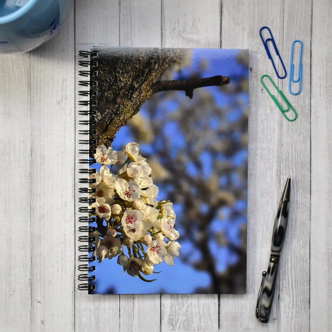 Spring Large Notebooks Spring Flowers Spiral Notebook, 5.5