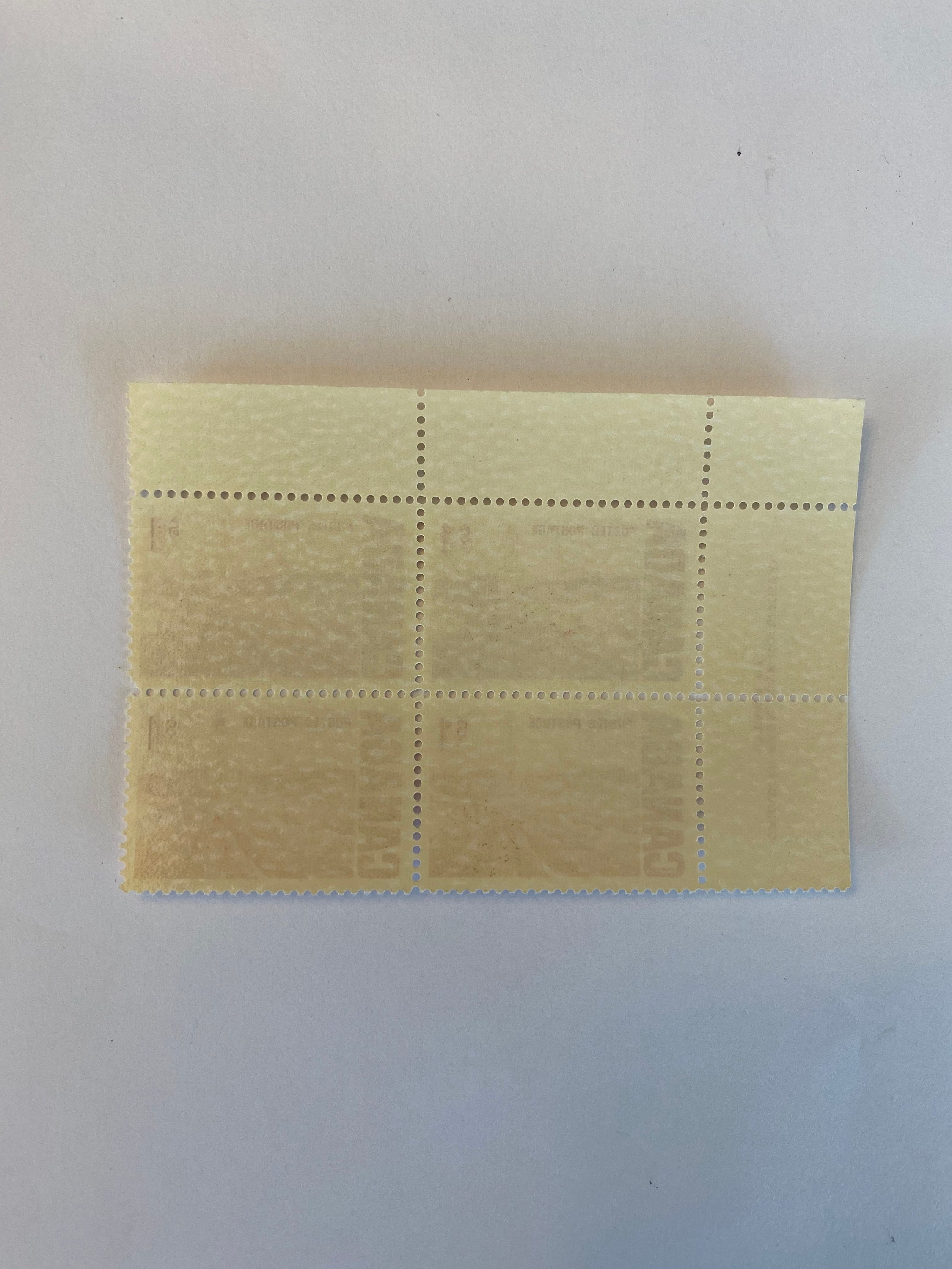 Postage Stamps 1967 Definitive stamp plate blocks 465B Art