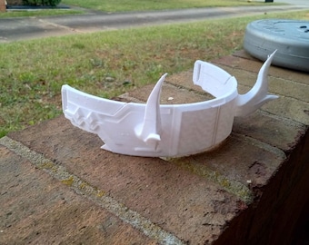 Cyberpunk inspired Qilin headband.
