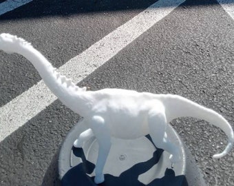 Unpainted Sauroposeidon Statue Dinosaur Model Collector Decor Gift