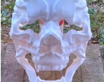 Skull mask, It fits over your head comfortably. Painted or Unpainted.