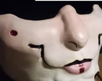 Lady Geisha Mask, Cyberpunk, Ghost In The Shell Inspired 3d Printed