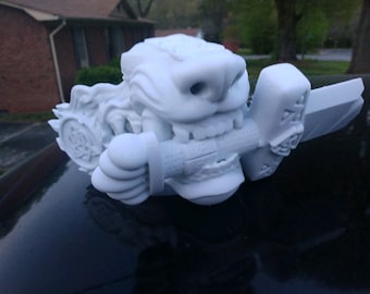 Fenrir inspired samurai style wolf mask Painted or Unpainted