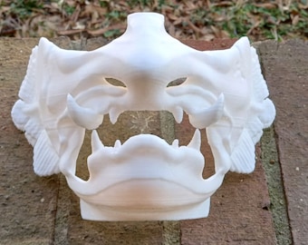 Coelacanth-masker in samoeraistijl