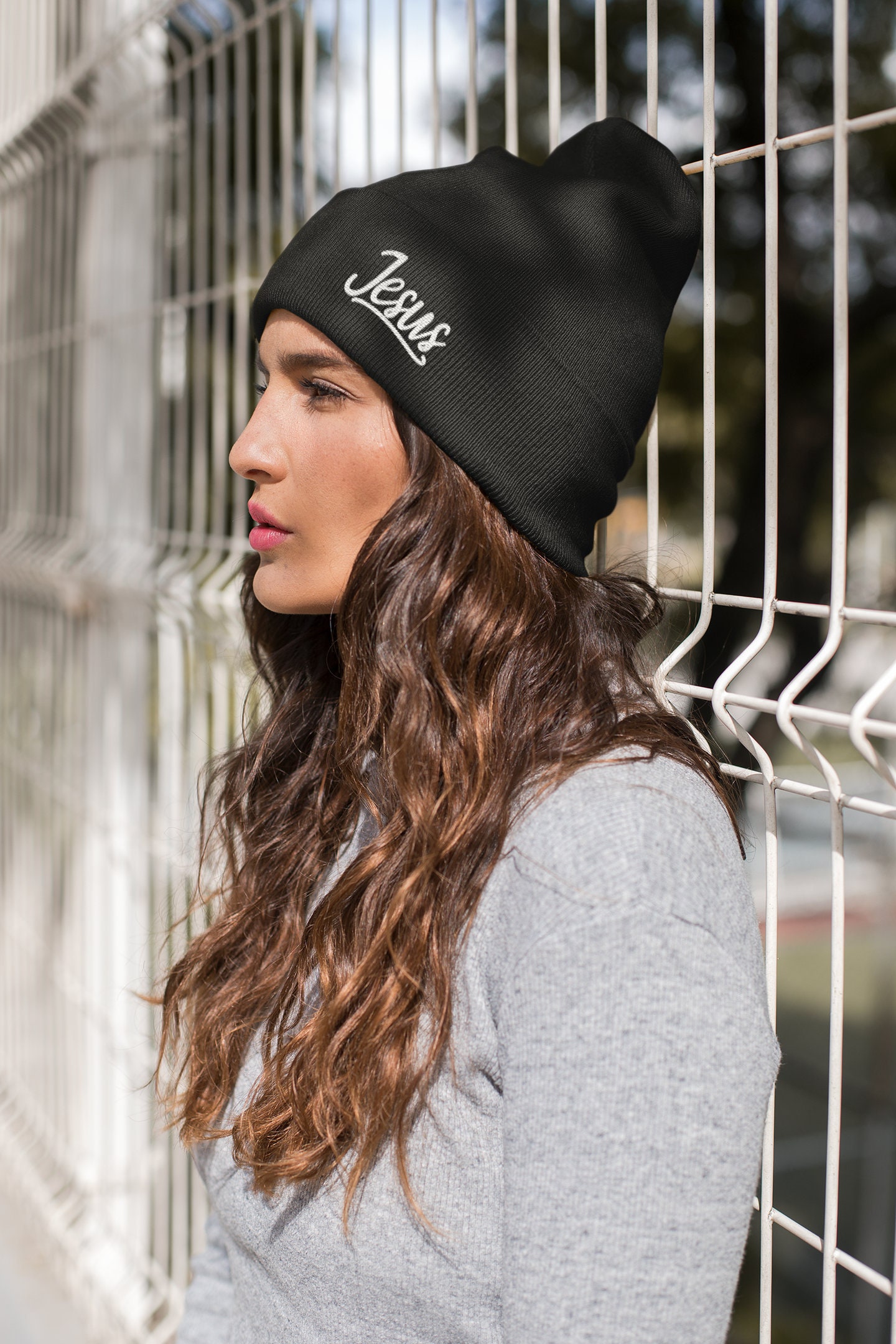 Jesus Christian Knit Beanie Christian Apparel Faith Based Hats Etsy