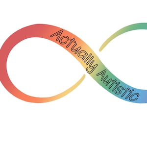 Actually Autistic rainbow infinity