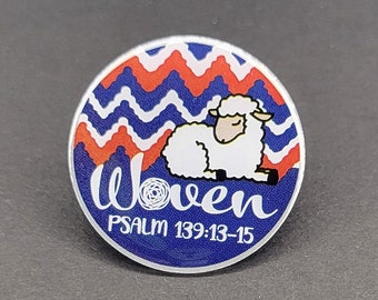 Woven Theme Pins | American Heritage Girls | 1 inch Pin