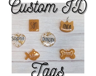 Custom Resin Pet Tags, design your own pet tag, pet tags personalized, pet name tags personalized