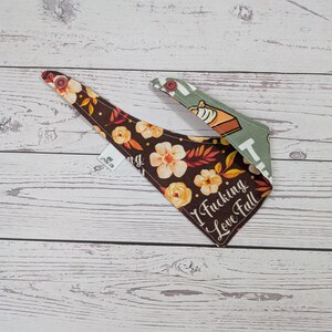 Love Fall Bandana, Adult Humor Pet Bandanas, Pie Pet Bandanas, Thanksgiving Cat Bandanas, Dog Bandanas, Bandanas, Bandanas for Pets