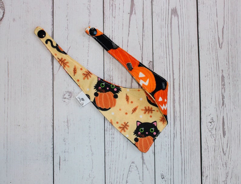 Pumpkin Pet Bandanas, Halloween Bandanas, Glow in the Dark Bandanas, Cat Bandanas, Dog Bandanas, Cute Bandanas, Bandanas for Pets image 1